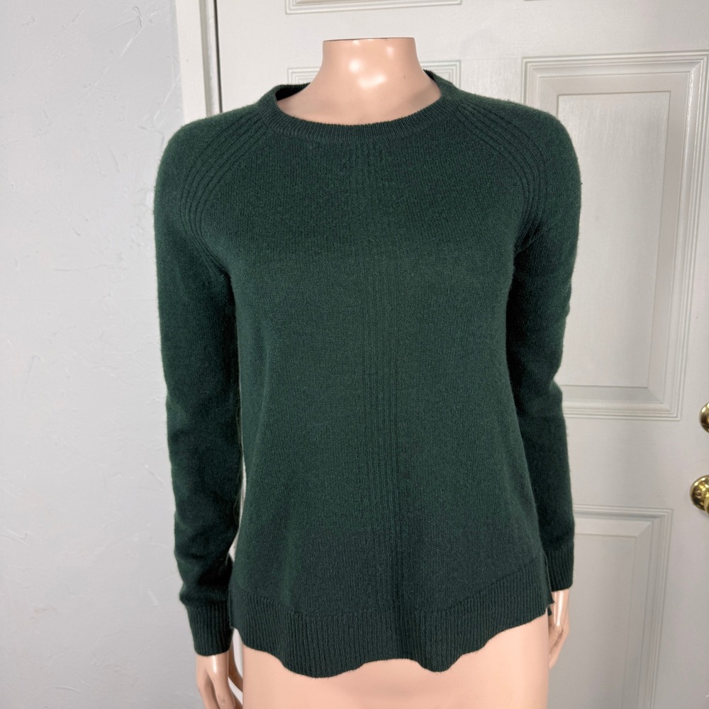 Magaschoni Women's Sweater XS Crew neck 100% Cashmere Knit Pullover OO11